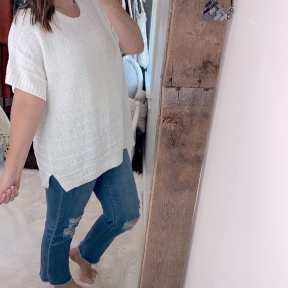 Peyton Promise white knit sweater size 1X - Picture 2 of 6